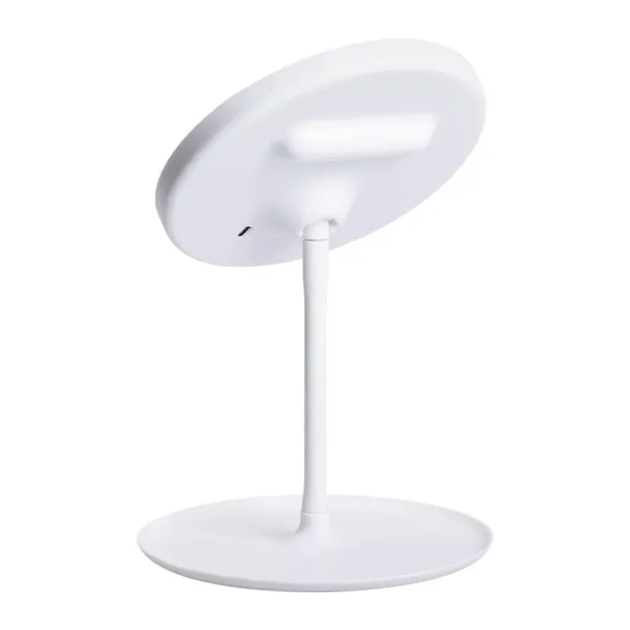 Дзеркало з підсвічуванням кругле настільне кругле косметичне Ø15.3 см дзеркало для макіяжу косметичне Біле (HP-10-5AW) - изображение 5