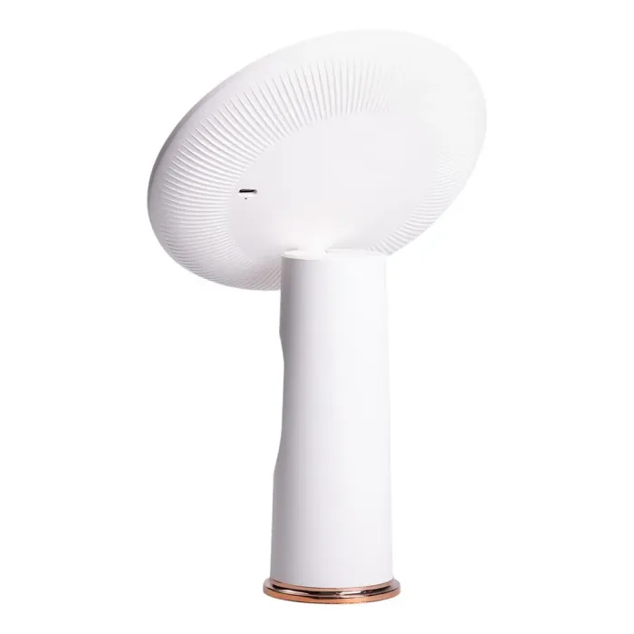 Дзеркало з підсвічуванням настільне косметичне кругле 18.5х10х29 см дзеркало з лед підсвічуванням USB для макіяжу Біле (HP-10-1AW) - зображення 4