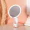 Дзеркало з підсвічуванням настільне косметичне кругле 18.5х10х29 см дзеркало з лед підсвічуванням USB для макіяжу Біле (HP-10-1AW)
