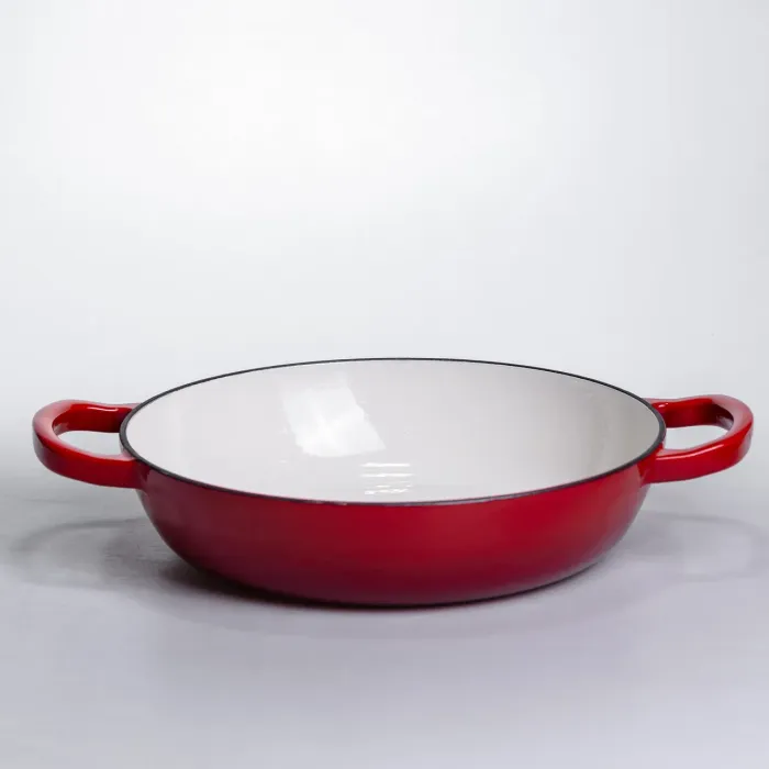 Жаровня-голландська піч чавунна емальована 2 л, червоний Yiwu HP-FLG-22 RED (HP-FLG-22 RED) - изображение 4